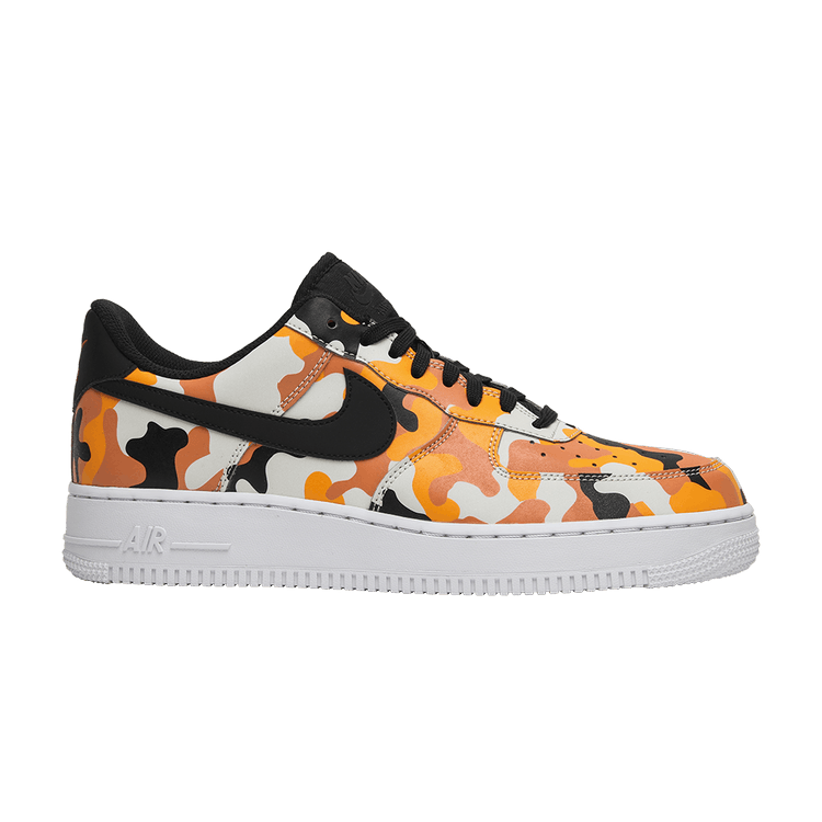 Nike Air Force 1 07 LV8 'Orange Camo' — Team Orange/Black