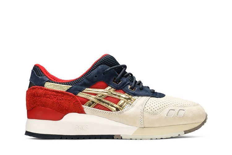 Concepts x ASICS Gel Lyte 3 'Boston Tea Party' — Silver Cloud/Gold