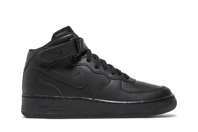 Nike Air Force 1 Mid GS 'Black' — Black/Black (2)
