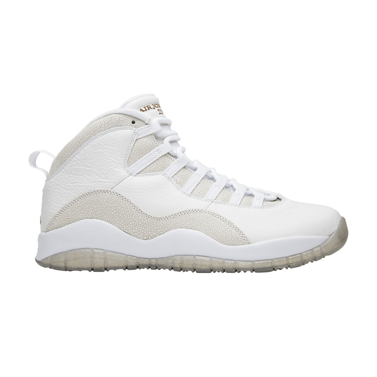 OVO x Air Jordan 10 Retro 'White' — Summit White/Metallic Gold-White