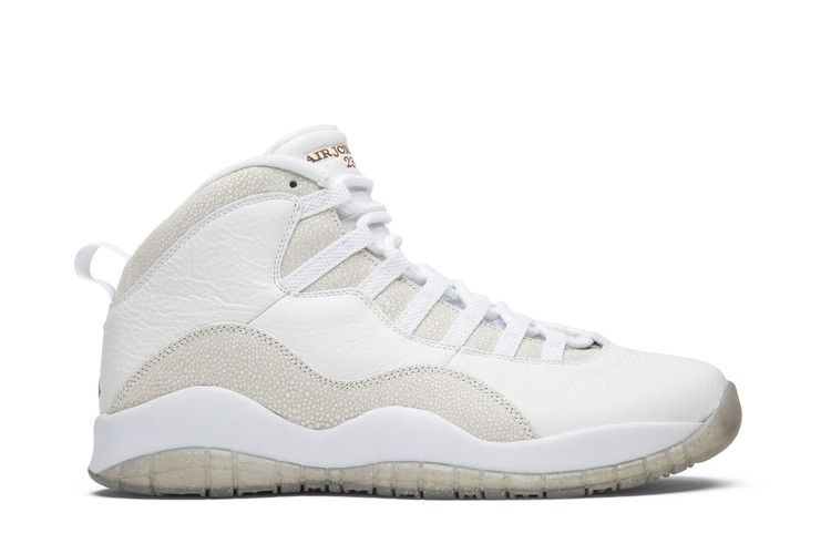 OVO x Air Jordan 10 Retro 'White' — Summit White/Metallic Gold-White