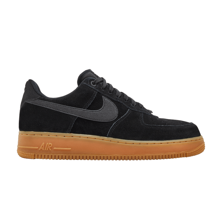 Nike Air Force 1 07 LV8 Suede 'Black Gum' — Black/Black-Gum Medium Brown