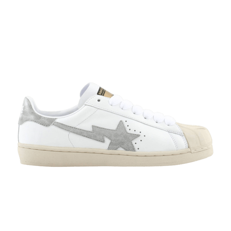 Bapesta FS-004 Low 'White Gray' — White/Gray