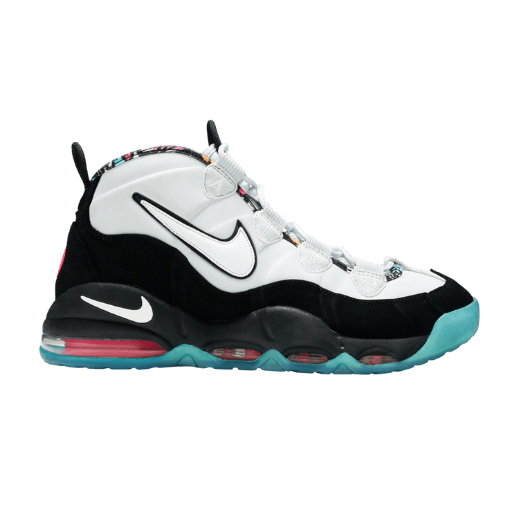Nike Air Max Uptempo 'Spurs South Beach' — Black/White-Lt Retro-Pink Pow