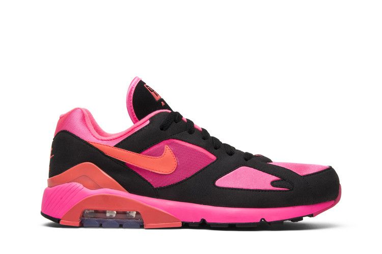Comme des Garçons x Nike Air Max 180 'Black Pink' — Laser Pink/Solar Red-Black (2)