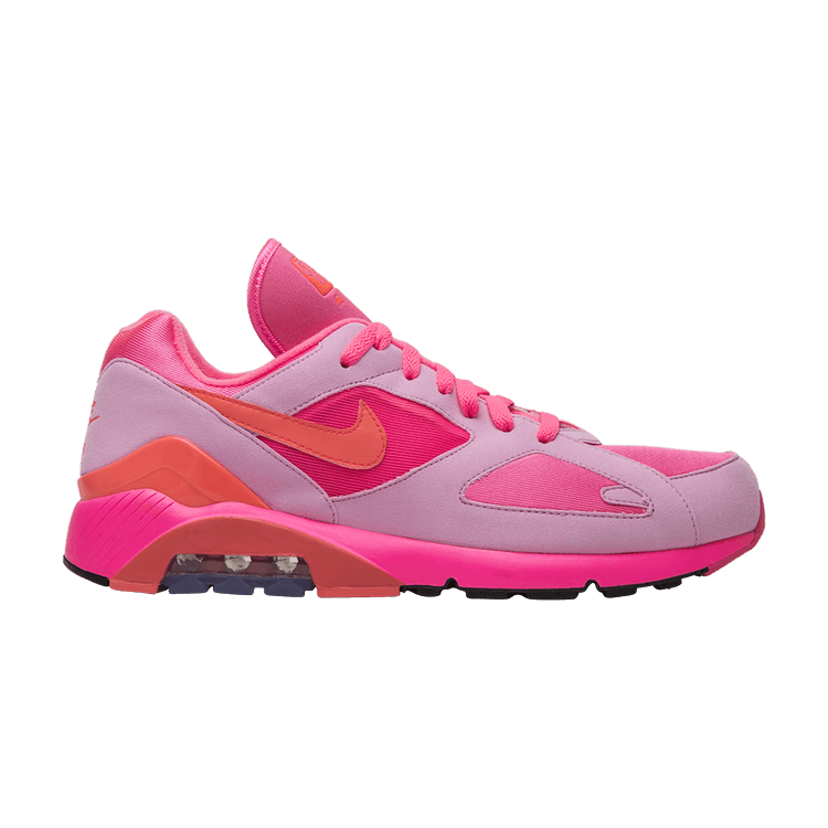 Comme des Garçons x Nike Air Max 180 'Triple Pink' — Laser Pink/Solar Red-Pink Rise