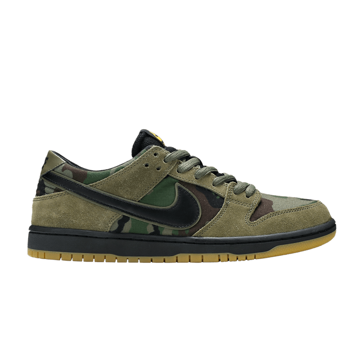 Nike Zoom Dunk Low Pro SB 'Camo' — Medium Olive/Black