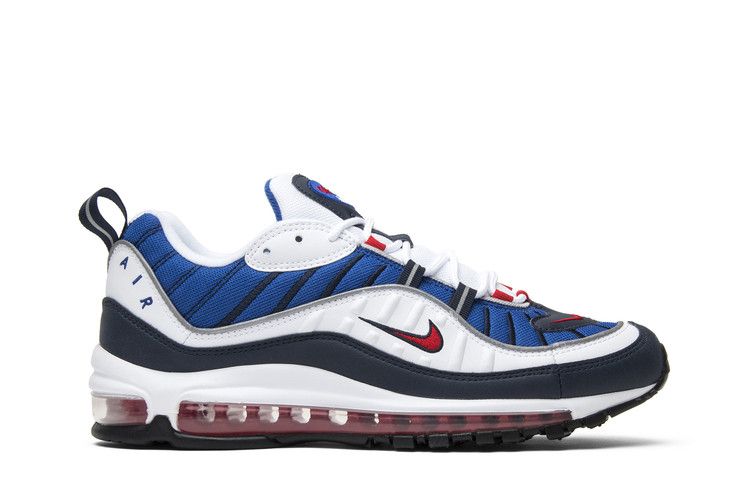 Nike Air Max 98 'Gundam' — White/University Red-Obsidian (2)