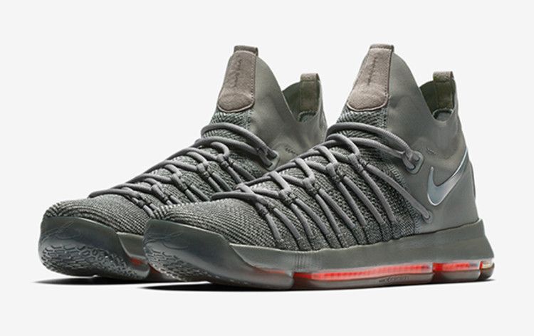 Nike KD 9 Elite 'Time to Shine' — Dark Grey/Sail-Hyper Jade
