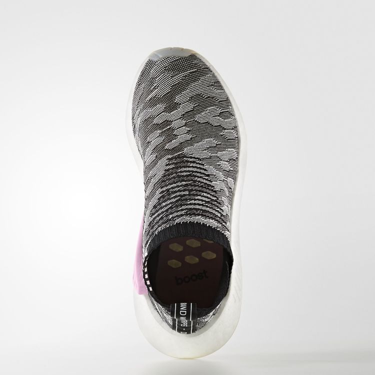 Adidas Wmns NMD_CS2 Primeknit 'Grey White' — Core Black/Core Black