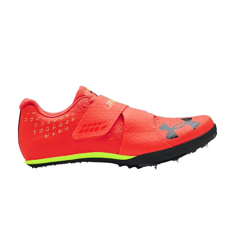 Under Armour HOVR Skyline Long Jump Track Spikes 'Phoenix Fire' — Phoenix Fire/High-Vis Yellow