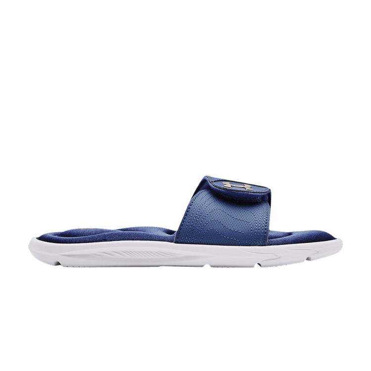 Under Armour Wmns Ignite 9 Slide 'White Mineral Blue' — White/Mineral Blue