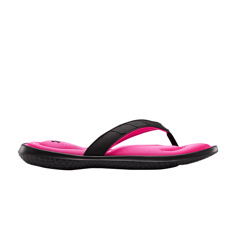 Under Armour Wmns Marbella 7 Sandal 'Black Pink Surge' — Black/Pink Surge