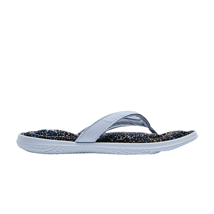 Under Armour Wmns Marbella 7 Graphic Footbed Slide 'Oxford Blue' — Oxford Blue/Black