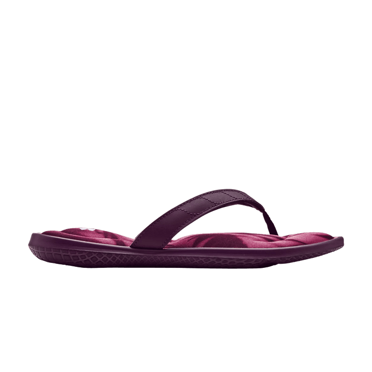Under Armour Wmns Marbella 7 FB Sandal 'Graphic - Polaris Purple' — Polaris Purple/White