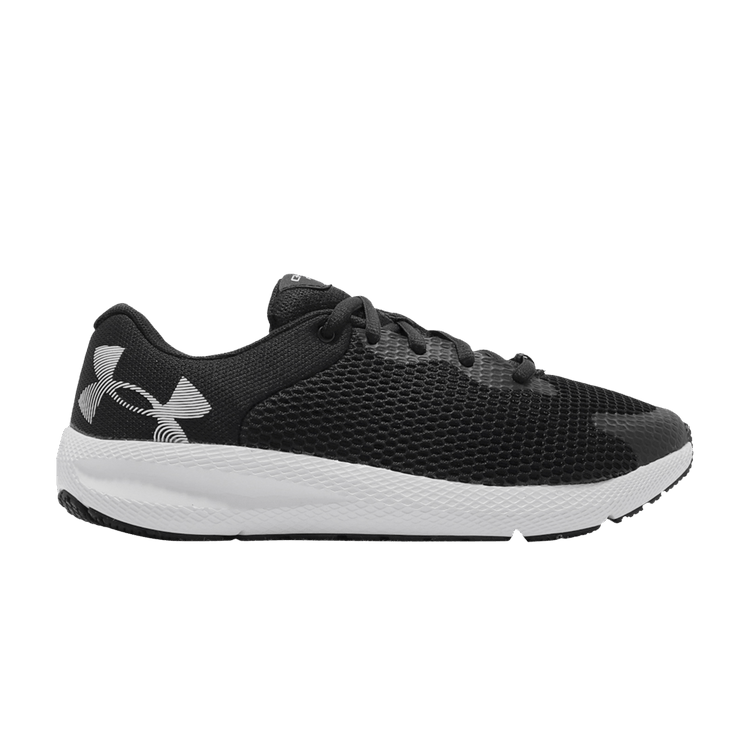 Under Armour Wmns Charged Pursuit 2 Big Logo 'Black Jet Grey' — Black/Jet Grey