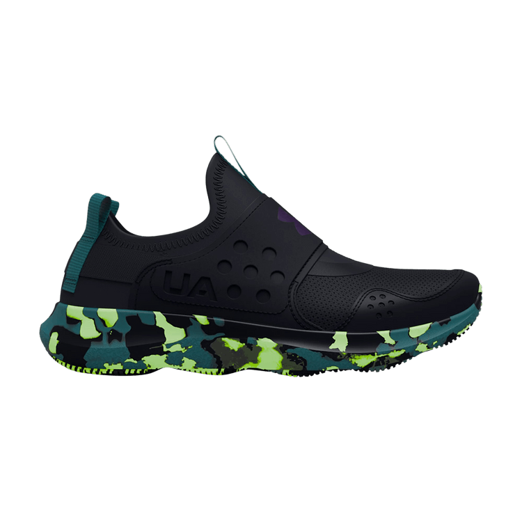 Under Armour Runplay Wild PS 'Black Quirky Lime Camo' — Black/Quirky Lime