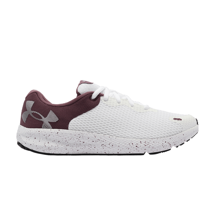 Under Armour Wmns Charged Pursuit 2 Big Logo Speckled 'White Ash Plum' — White/Ash Plum