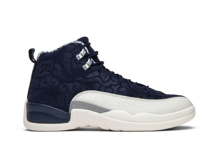 Air Jordan 12 Retro 'International Flight' — College Navy/Sail-University Red