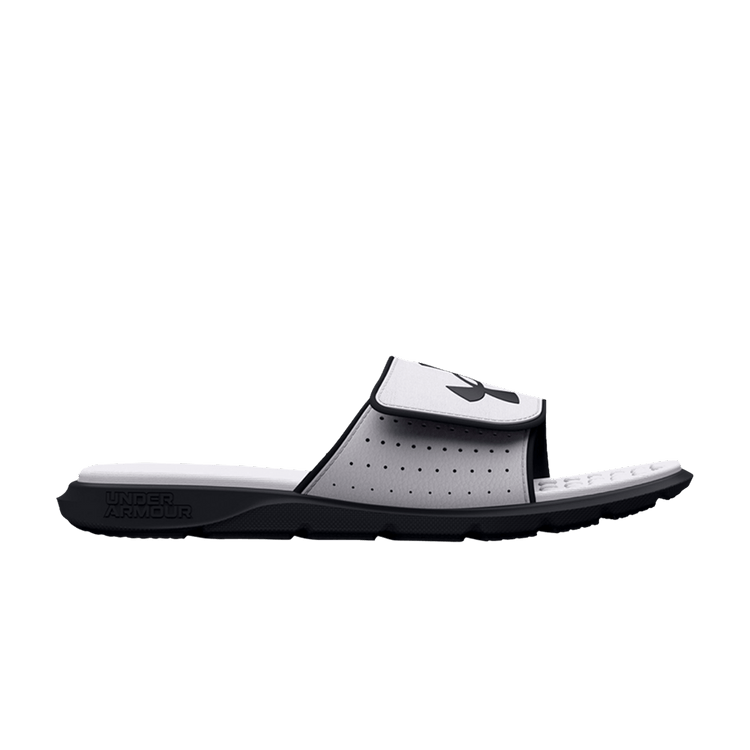 Under Armour Ignite 7 Graphic Footbed Slide GS 'White Black' — White/Black