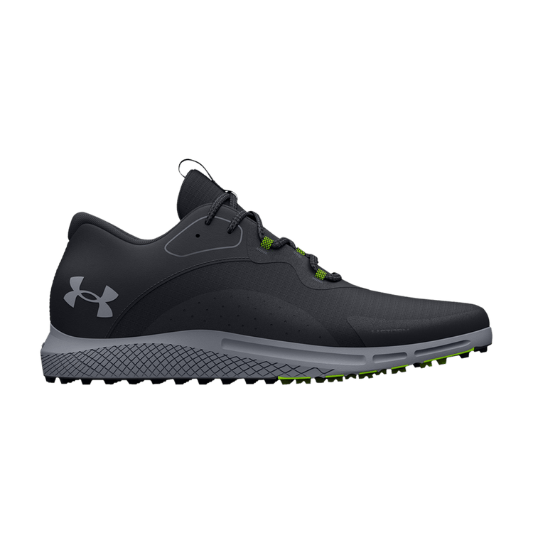 Under Armour Charged Draw 2 Spikeless Golf 'Black Steel' — Black/Steel