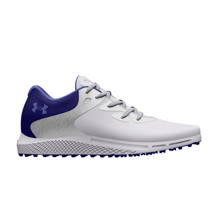 Under Armour Wmns Charged Breathe 2 Spikeless Golf 'White Purple' — White/Metallic Silver