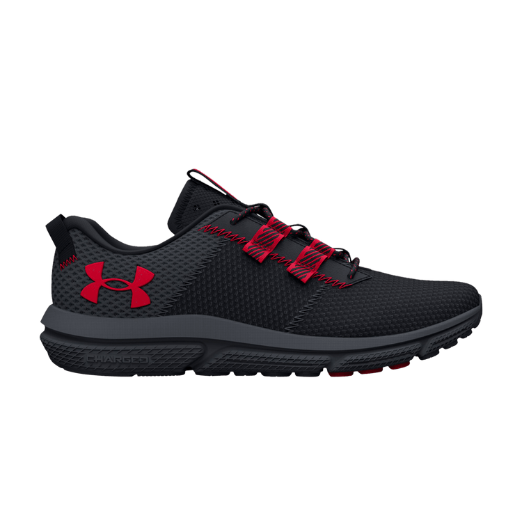 Under Armour Charged Assert 5050 'Black Red' — Black/Pitch Grey/Red
