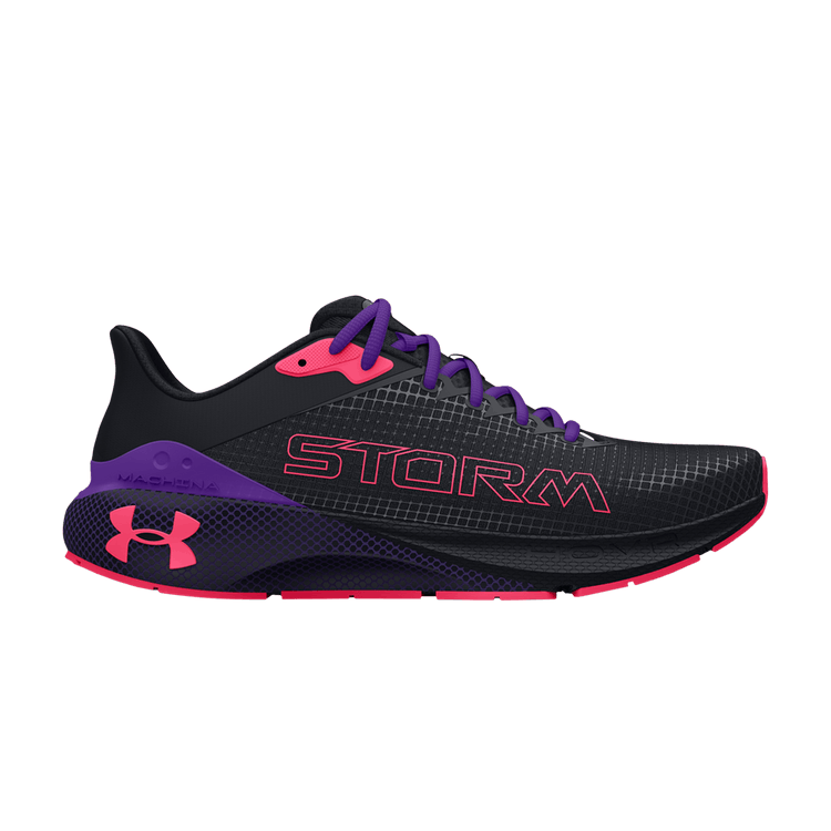 Under Armour HOVR Machina Storm 'Black Pink Shock' — Black/Pink Shock