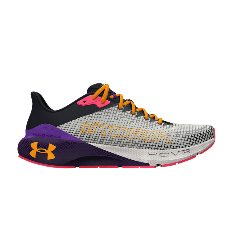 Under Armour HOVR Machina Storm 'White Clay Purple' — White Clay/White Clay/Formula Orange