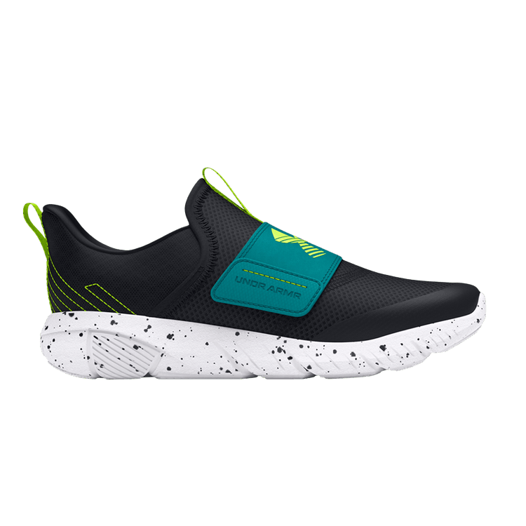 Under Armour Flash PS 'Speckle' — Black/Circuit Teal/High Vis Yellow