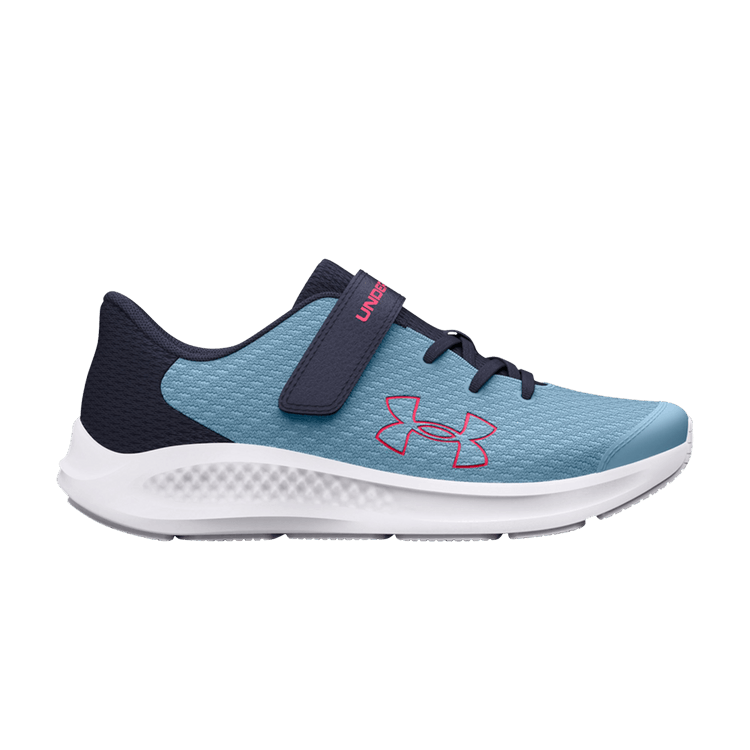 Under Armour Pursuit 3 AC PS 'Big Logo - Blizzard Pink Shock' — Blizzard/Midnight Navy/Pink Shock