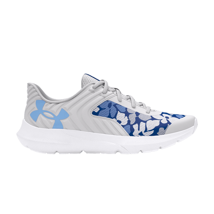 Under Armour Outhustle 2 AL PS 'Printed - Halo Grey Tech Blue' — Halo Grey/Tech Blue/Horizon Blue