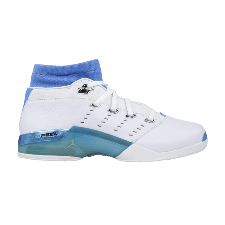 Air Jordan 17 OG Low GS 'UNC' 2002 — White/University Blue/Black/Chrome