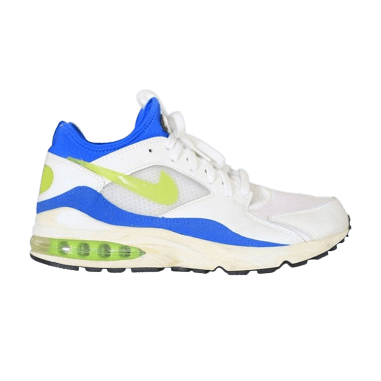 Nike Air Max 93 — White/Lazer Lime-Royal Blue