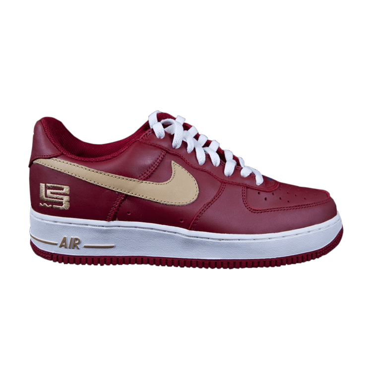 Nike Air Force 1 Low 'LeBron James' — Varsity Crimson/Jersey Gold-Coll Navy
