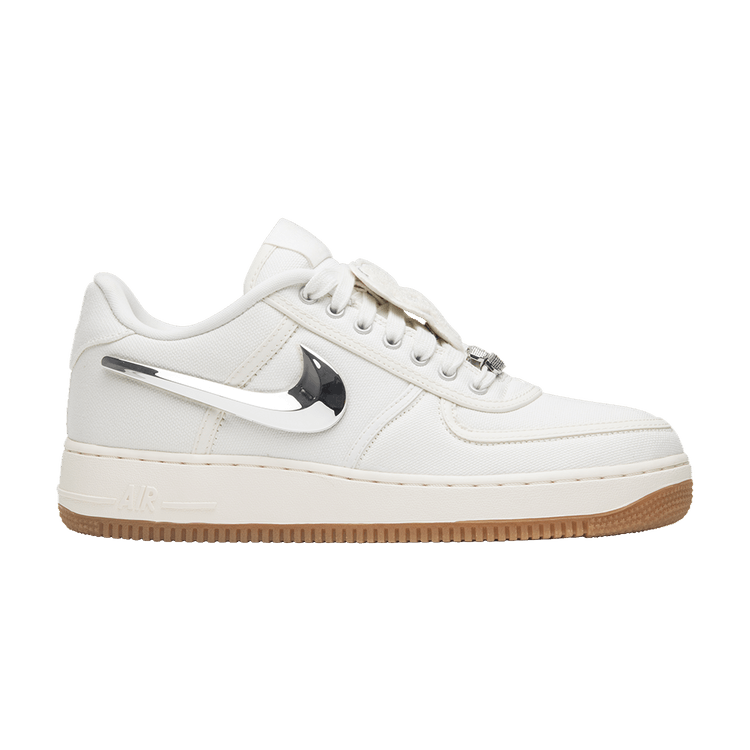 Travis Scott x Nike Air Force 1 'Sail' — Sail/Gum Light Brown/Sail