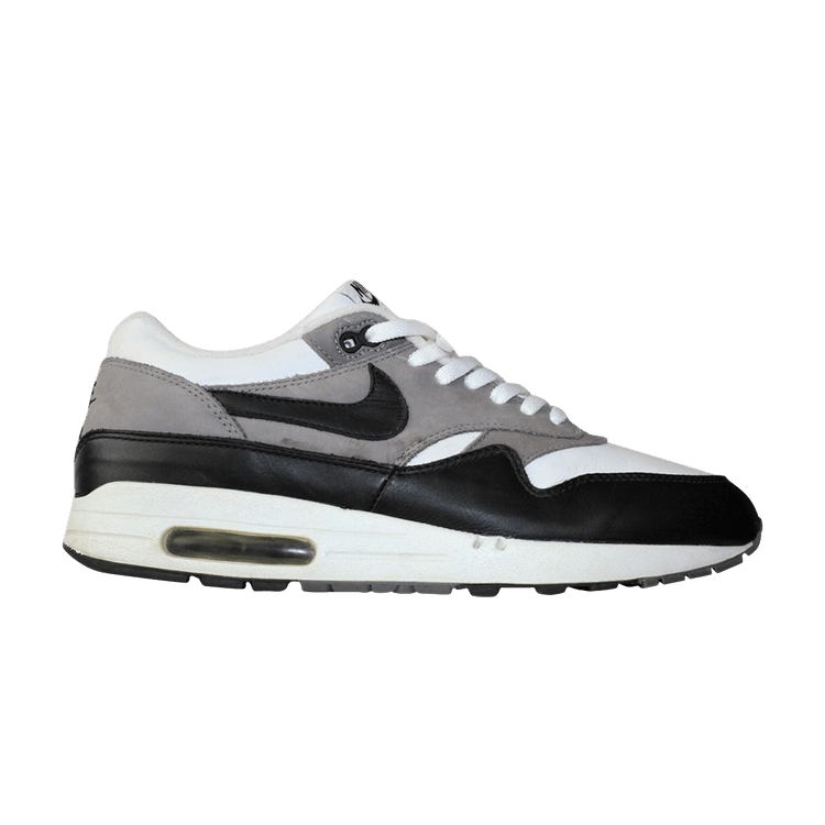 Nike Air Max 1 Leather 'Graphite' — White/Black/Light Graphite