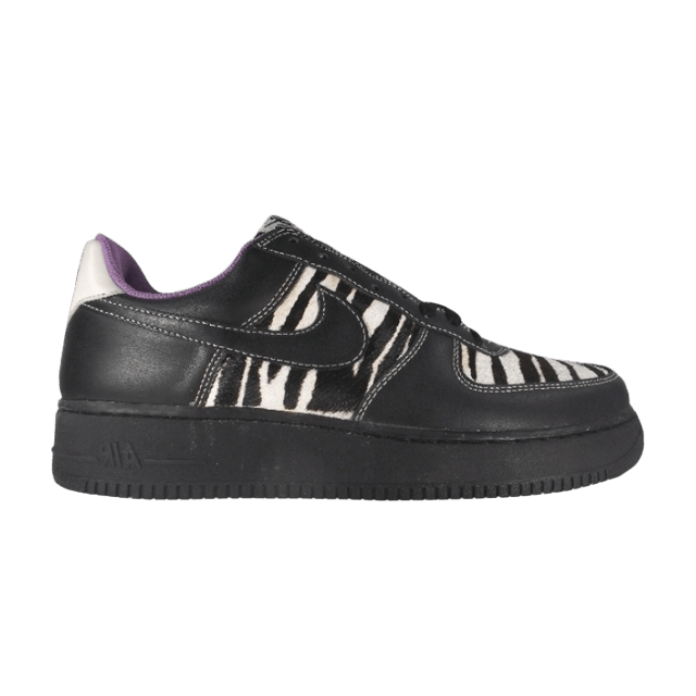 Nike Wmns Air Force 1 — Black/Black-Hyacinth-Light Bone