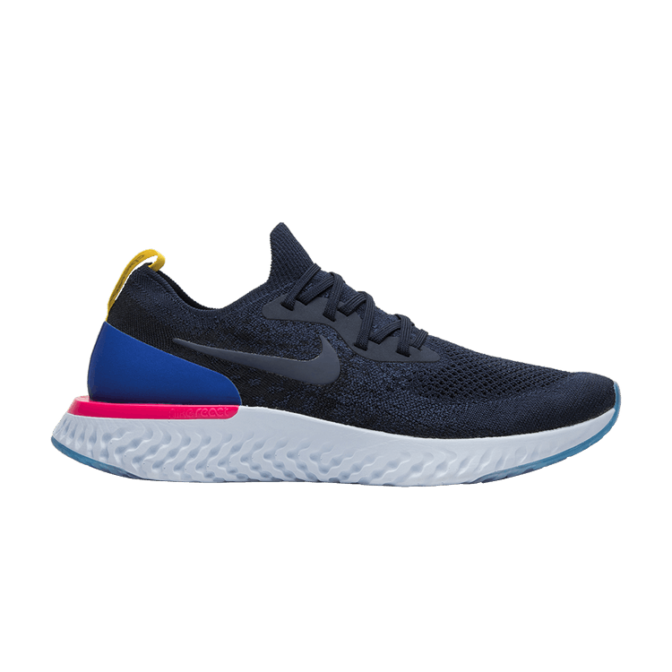 Nike Epic React Flyknit 'College Navy' — College Navy/College Navy-Pink Blast