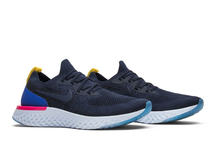 Nike Epic React Flyknit 'College Navy' — College Navy/College Navy-Pink Blast (9)
