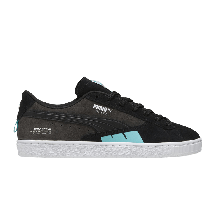 Puma Mercedes-AMG Petronas F1 x Suede 'Black Sheen Green' — Black/Flat Dark Grey/Sheen Green