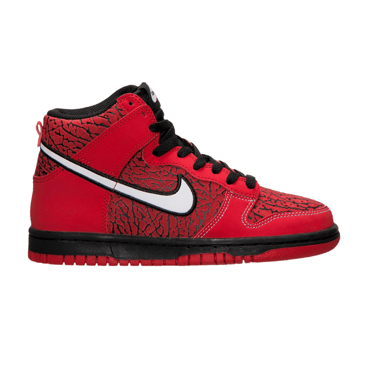 Nike Dunk High GS 'Red Elephant' — University Red/White/Black