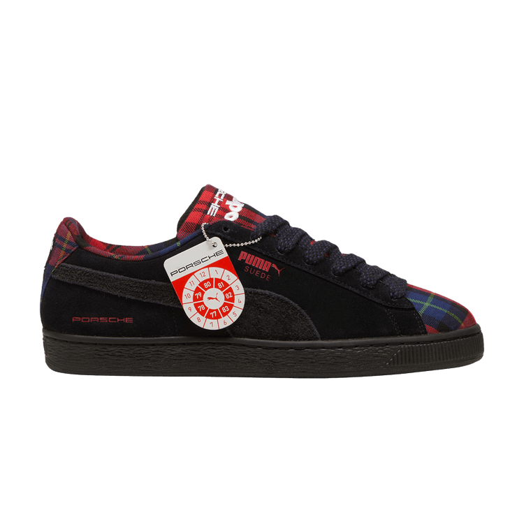 Porsche Legacy x Puma Suede Classic 'Tartan - Black' — Black/Redmazing