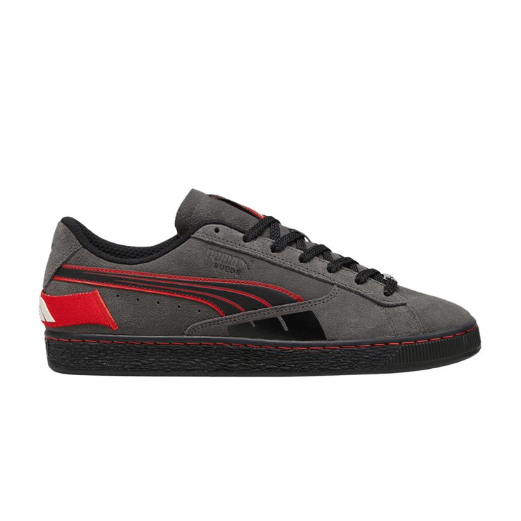 Formula 1 x Puma Suede T 'Shadow Grey Pop Red' — Shadow Grey/Pop Red