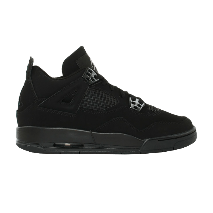 Air Jordan 4 Retro GS 'Black Cat' 2006 — Black/Black/Light Graphite