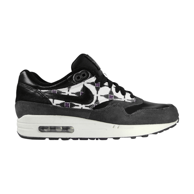 Nike Air Max 1 'Aztec Pack' — Black/Black/Sail/Anthracite