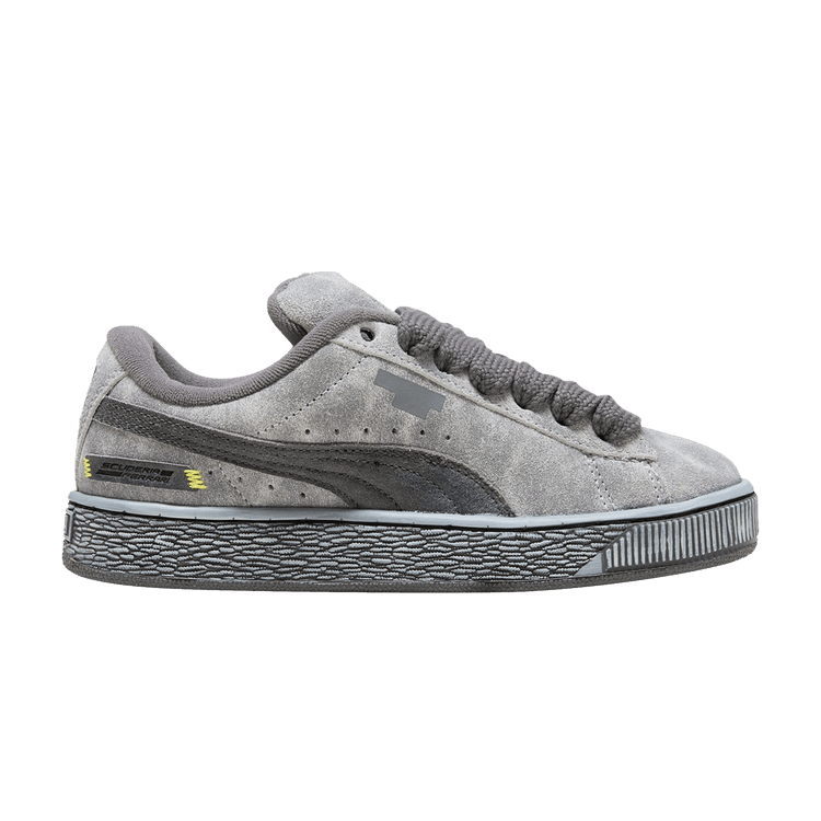 Puma Scuderia Ferrari x Suede XL Big Kid 'Desert Sun Pack - Black' — Black/Rosso Corsa