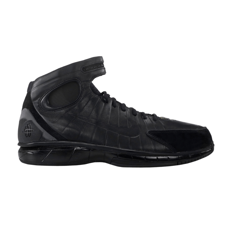 Nike Air Zoom Huarache 2K4 OT 'Black Silver' — Black/Black/Metallic Silver