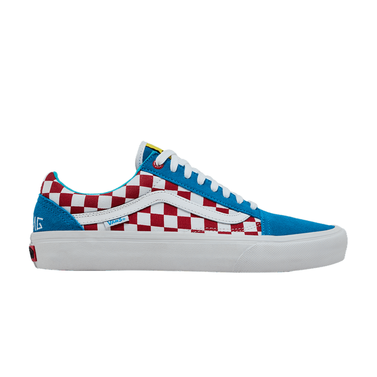 Vans Old Skool Pro 'Golf Wang' — Blue/Red/White