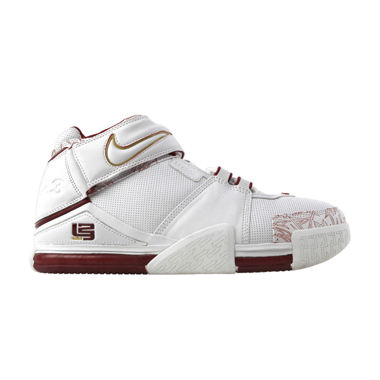 Nike Zoom Lebron 2 'Chamber of Fear - White Swoosh' Sample — White/White/Varsity Crimson